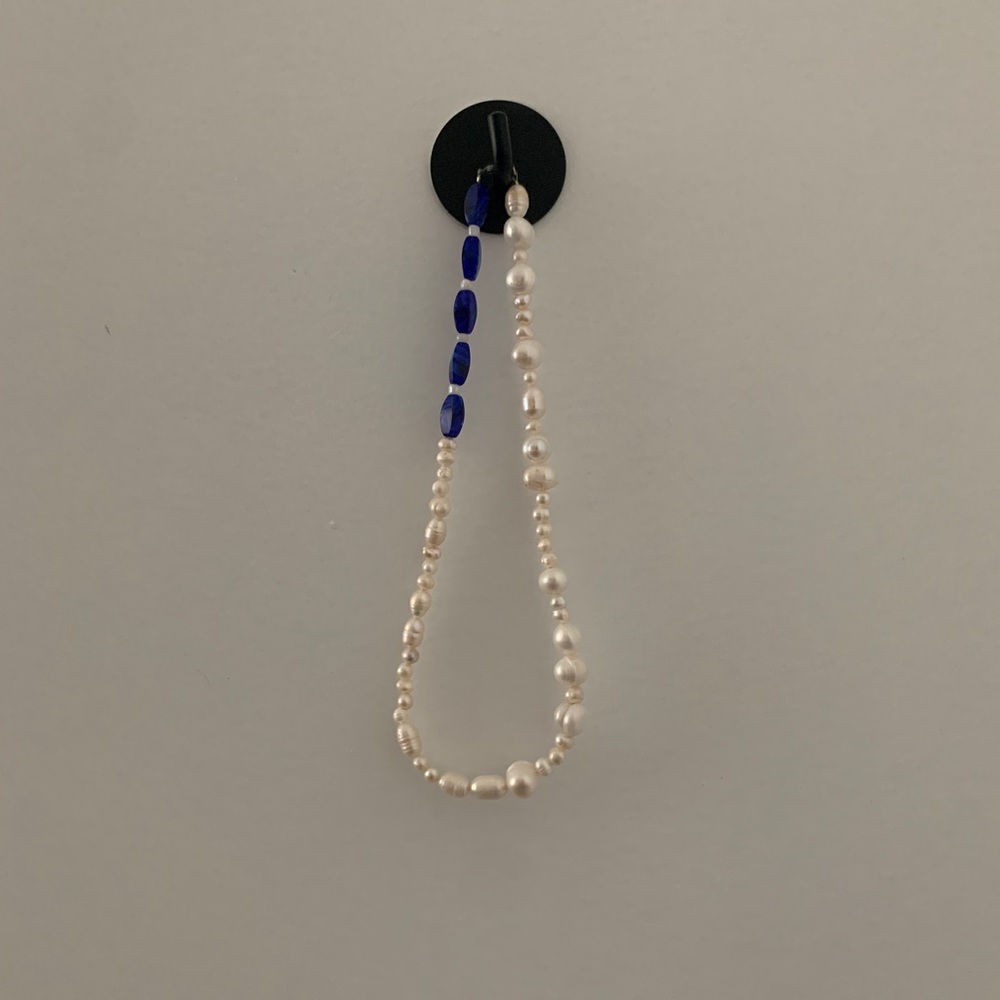 Handmade Beaded pearl necklace